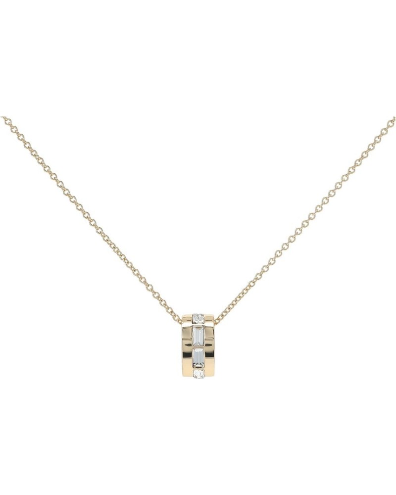 Baguette Stone Pendant Necklace One Size Gold/Crystal $18.45 Necklaces