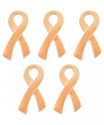 Peach Ribbon Awareness Pins – Large Peach Ribbon Pins for Endometrial Cancer, Uterine Cancer, Awareness, Fundraising & Gift G...