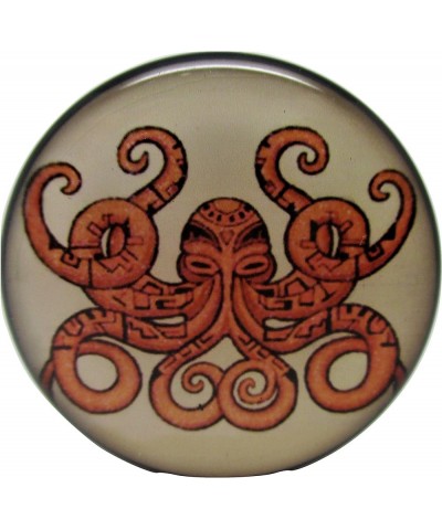 Tribal Octopus Ear Plugs - Acrylic Screw-On - 10 Sizes Pair* 0 Gauge (8mm) $6.57 Body Jewelry