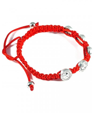 Saint Benedict Multi Charm Red Bracelet Protection Prosperity Good Luck Pulsera Roja De San Benito Para Buena Suerte Protecci...