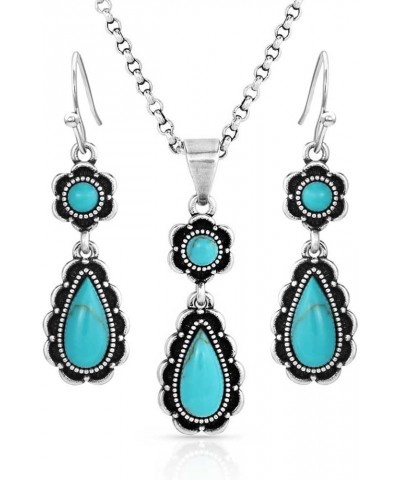 Turquoise Western Inspired Jewelry Set (Spring Showers) $45.00 Jewelry Sets