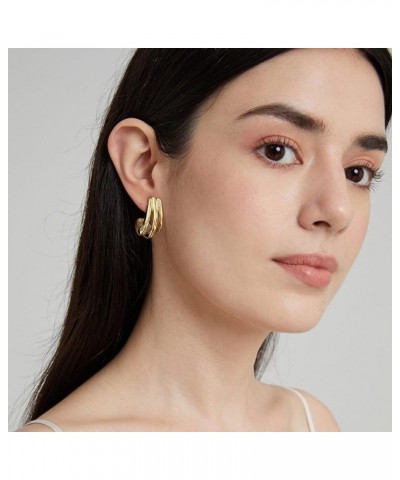 Gold Drop Earrings Gold Earrings Dangly Gold Irregularity Earrings Womens Perfect Holidays Gift Gold Earrings $7.64 Earrings