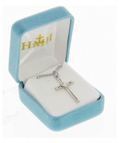 Women's Double Bead Tip Cross Pendant w/Dove Center + 18 Inch Rhodium Plated Chain & Clasp $25.09 Necklaces