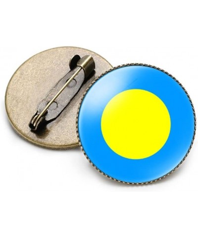 Round 1 Inch Australia Flag Pin International Travel Brooch Metal and Glass Revivalism Style Souvenir Badge for Hat Clothes B...