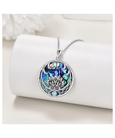 Guitar Lotus Flower/Evil Eye Necklace Sterling Silver Guitar Pick Pendant Music Jewelry Christmas Gifts for Women Lotus $10.7...