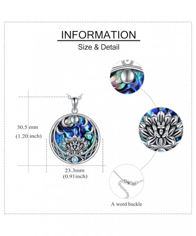 Guitar Lotus Flower/Evil Eye Necklace Sterling Silver Guitar Pick Pendant Music Jewelry Christmas Gifts for Women Lotus $10.7...