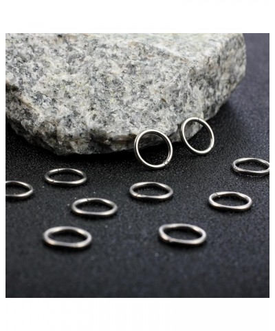 MOQIKAKA16G 18G 20G Surgical Steel Nose Septum Rings Hoops - Stainless Steel Hinged Clicker Segment Nose Rings Hoop Helix Car...