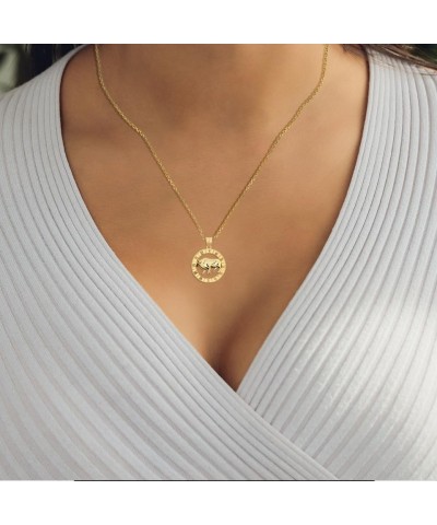 14K Yellow Gold Chinese Zodiac Pendant Necklace Ox 16.0 Inches $136.39 Necklaces