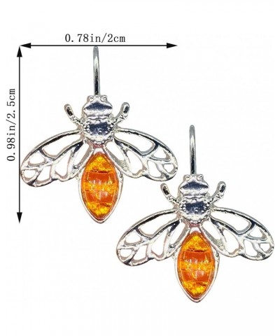 Elegant Queen Rhinestone Animal Drop Dangle Earrings Charms Dancing Bee Earrings For Women Girls style-2 $7.53 Earrings