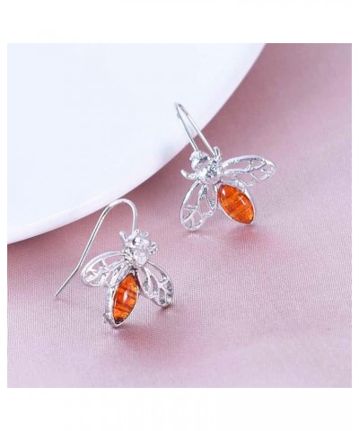 Elegant Queen Rhinestone Animal Drop Dangle Earrings Charms Dancing Bee Earrings For Women Girls style-2 $7.53 Earrings