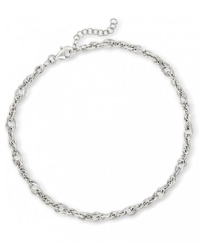 Three Anklets Set Sterling Silver 9.0 Inches $51.70 Anklets