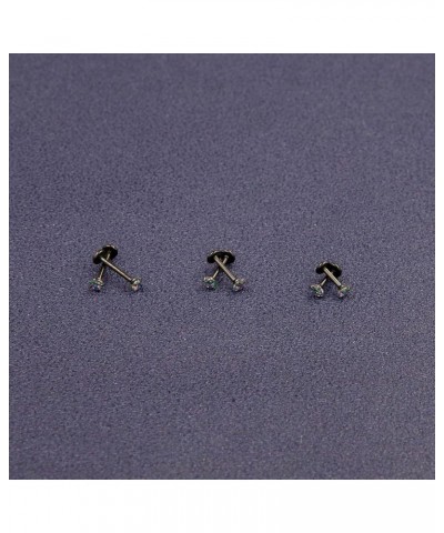 16G Threadless Lip Ring 316L Surgical Steel 6mm 8mm 10mm Labret Jewelry for Tragus, Conch, Helix, Earlobe - Push in Nose Stud...