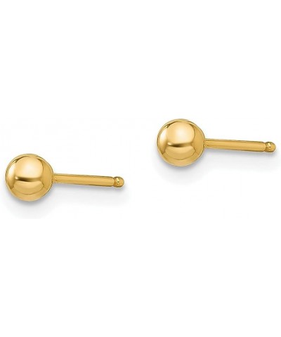 14K White Gold 8mm Ball Stud Earrings 14K Yellow Gold - 3mm - 0.12 inch $45.13 Earrings