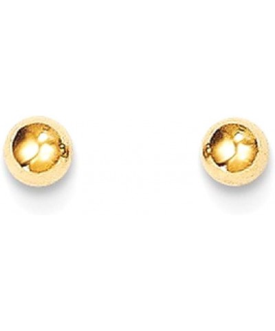 14K White Gold 8mm Ball Stud Earrings 14K Yellow Gold - 3mm - 0.12 inch $45.13 Earrings