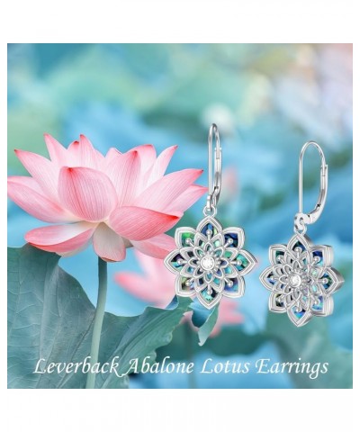 Lotus Chakra/Axolotl/Hummingbird/Sea Turtle Earrings for Women S925 Sterling Silver Lotus Cute Animals Jewelry Dangle Drop Ea...