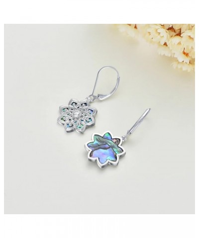 Lotus Chakra/Axolotl/Hummingbird/Sea Turtle Earrings for Women S925 Sterling Silver Lotus Cute Animals Jewelry Dangle Drop Ea...