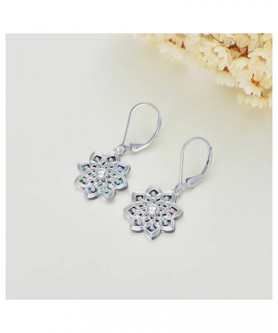 Lotus Chakra/Axolotl/Hummingbird/Sea Turtle Earrings for Women S925 Sterling Silver Lotus Cute Animals Jewelry Dangle Drop Ea...