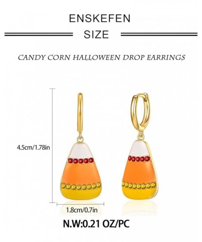 Halloween Earrings for Women Cute Pumpkin Dangle Earrings Candy Corn Earrings Fun Spider Web Witch Cat Earrings Halloween Jew...