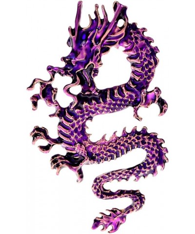 Enamel Flying Dragon Brooches For Women Eanmel Fly Dragon Animal Brooch Pin red $9.87 Brooches & Pins