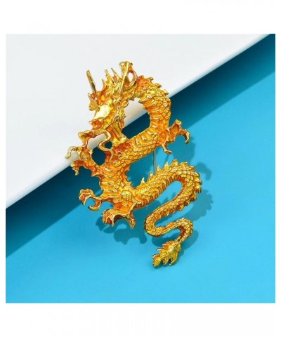 Enamel Flying Dragon Brooches For Women Eanmel Fly Dragon Animal Brooch Pin red $9.87 Brooches & Pins