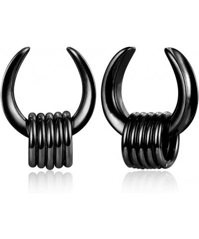 1 Pair saddle Gauges with 10pcs rings Ear Tunnels Plugs 316 Stainless Steel Ear Gauges Weight Saddle Plugs Hypoallergenic exp...