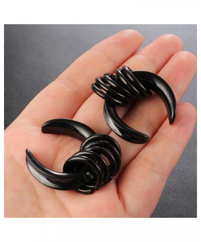 1 Pair saddle Gauges with 10pcs rings Ear Tunnels Plugs 316 Stainless Steel Ear Gauges Weight Saddle Plugs Hypoallergenic exp...