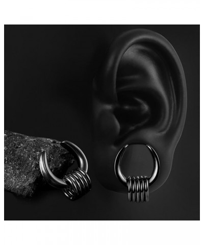 1 Pair saddle Gauges with 10pcs rings Ear Tunnels Plugs 316 Stainless Steel Ear Gauges Weight Saddle Plugs Hypoallergenic exp...