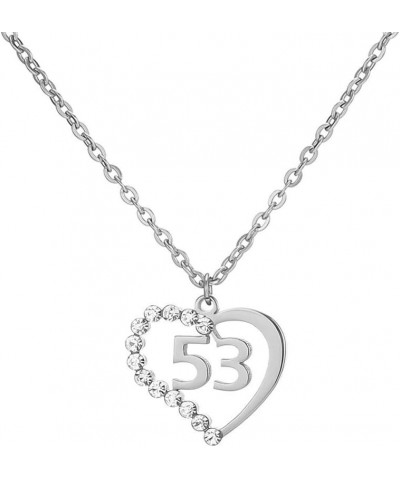 Stainless Steel Birth Year Number 10 to 99 Necklace Birthday Gift Anniversary Jewelry for Women 53 $13.03 Necklaces