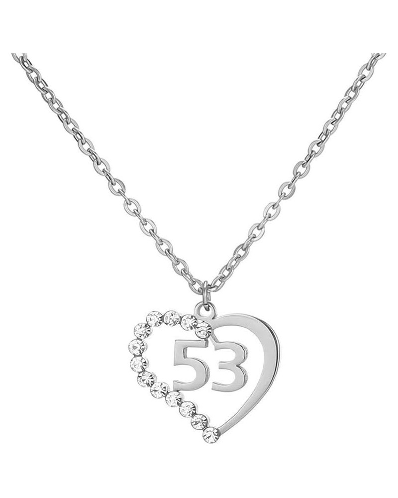 Stainless Steel Birth Year Number 10 to 99 Necklace Birthday Gift Anniversary Jewelry for Women 53 $13.03 Necklaces