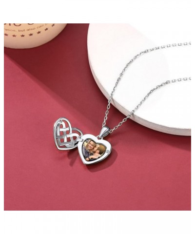 Heart Locket Necklace for Women That Hold Pictures, Sterling Silver/Stainless Steel Customized Memorial Lockets Jewelry Gift ...