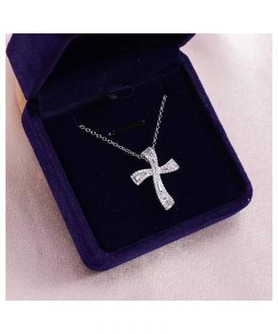 S925 Sterling Silver Cross Necklace - Valentine Valentine Christian Gifts for Women Girls Celtic Knot Infinity Necklaces Amul...