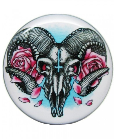 Ram & Flower Ear Plugs - Acrylic Screw-On - 12 Sizes Pair 1/2" (12mm) $10.77 Body Jewelry