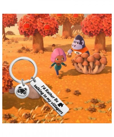 I'd Rather Be Talking to My Villagers Keychain Fans Gift Villagers Keychain $10.02 Pendants