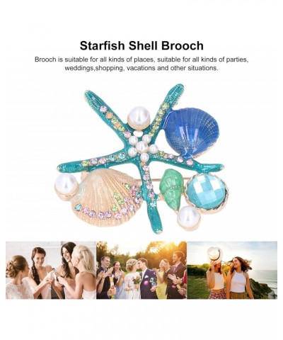 Brooches for Women, Lovely Rhinestones Starfish Brooch Womens Brooches & Pins Faux Pearls Brooches Fashion Clothing Decoratio...