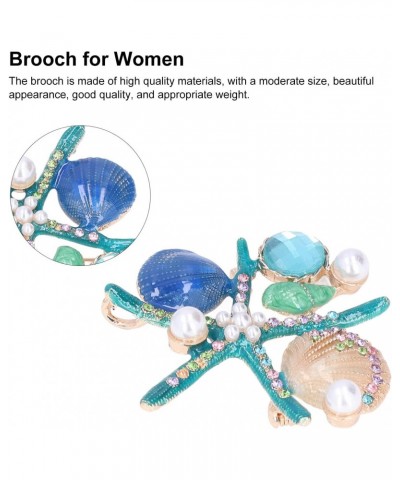 Brooches for Women, Lovely Rhinestones Starfish Brooch Womens Brooches & Pins Faux Pearls Brooches Fashion Clothing Decoratio...