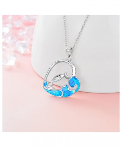 Bunny/Pig/Dragon/Owl/Monkey/Polar Bear/Shark/Dog/Dove/Flamingo Necklace 925 Sterling Silver Animals Jewelry Gifts for Women W...