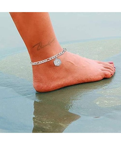 Ankle Bracelets for Women Silver Initial Anklet Gold Letter Anklet with Initials Silver Anklets for Women Gold Anklet Bracele...