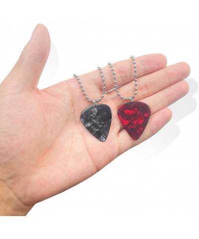 Eddie Munson Necklace Strange Horror Things Guitar Pick Pendant Necklace Costume Cospaly Jewelry Red $4.94 Necklaces