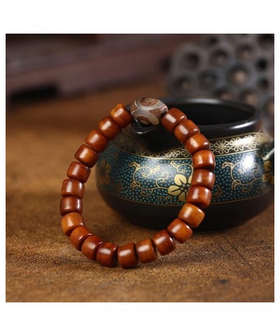 Natural Tibetan Old Yak Bone Mala Bracelet Meditation Healing Prayer Beads for Women Men $22.42 Bracelets