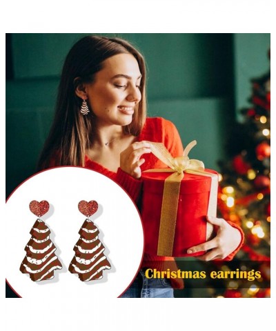 Christmas Earrings for Women Xmas Earrings Christmas Tree Candy Dangle Earrings Teen Girl Christmas Gifts Z-P: Christmas earr...