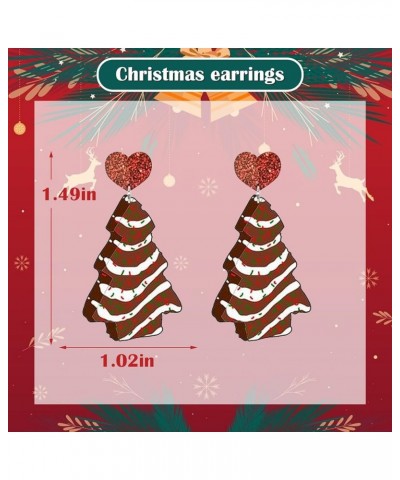 Christmas Earrings for Women Xmas Earrings Christmas Tree Candy Dangle Earrings Teen Girl Christmas Gifts Z-P: Christmas earr...