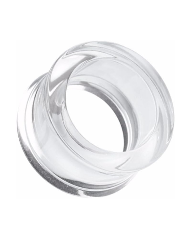 Basic Acrylic Double Flared Ear Gauge WildKlass Tunnel Plug (Sold as Pairs) 1/2" (12.5mm) Clear $9.68 Body Jewelry