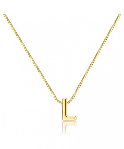 Gold Initial Necklaces for Women, Dainty 14k Gold Plated Letter Choker Necklace Cute Monogram Necklace Tiny Initial Pendant N...