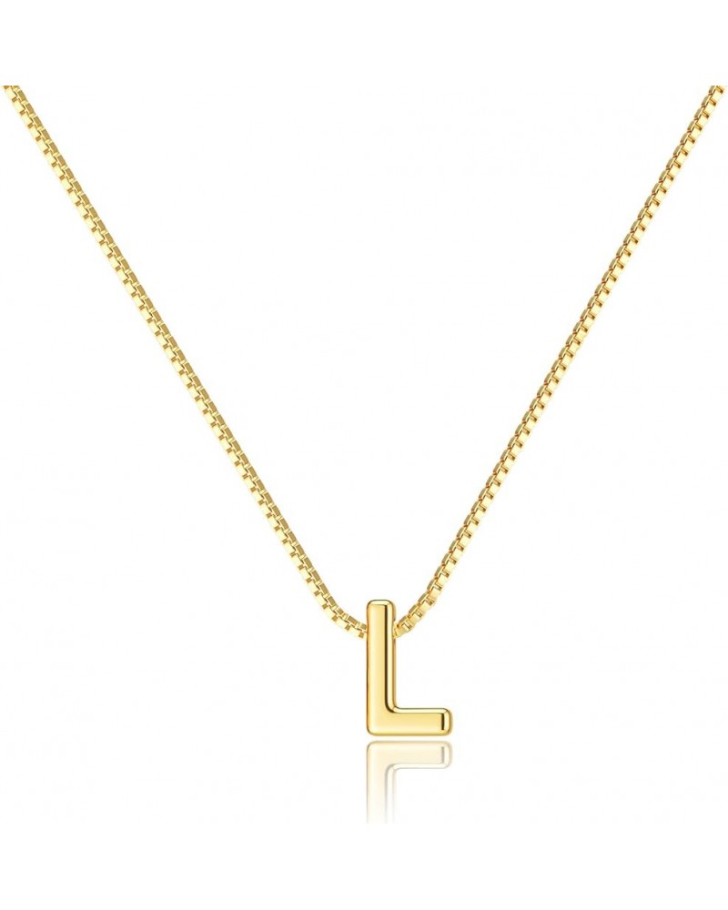 Gold Initial Necklaces for Women, Dainty 14k Gold Plated Letter Choker Necklace Cute Monogram Necklace Tiny Initial Pendant N...