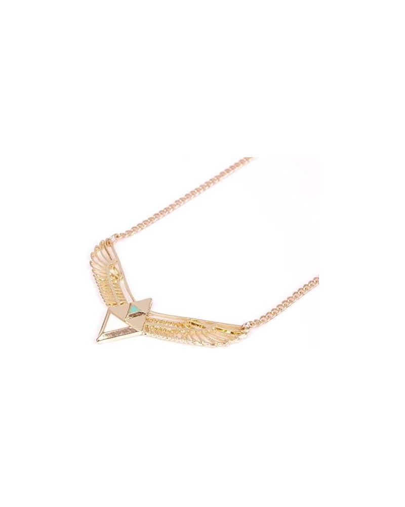 Punk Gold Plated Eagle Pendant Necklace Spread the Wings Clavicle Chain Necklace for Women Novelty Jewelry Gifts $6.94 Necklaces