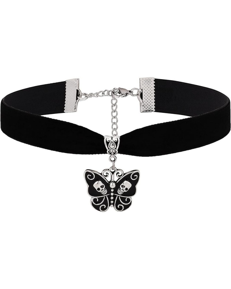 Goth Butterfly Luna Moth Choker, Goth Choker, Gothic Choker, Gothic Necklace, Halloween Christmas New Year Jewelry Gift for W...