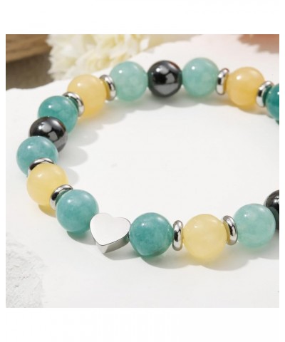 Jewelry&Card Birthday Gifts for Women Girls Natural Stone Bracelet 13 14 15 16 17 18 19 20 21 30 40 50 60 70 80 Year old Gift...