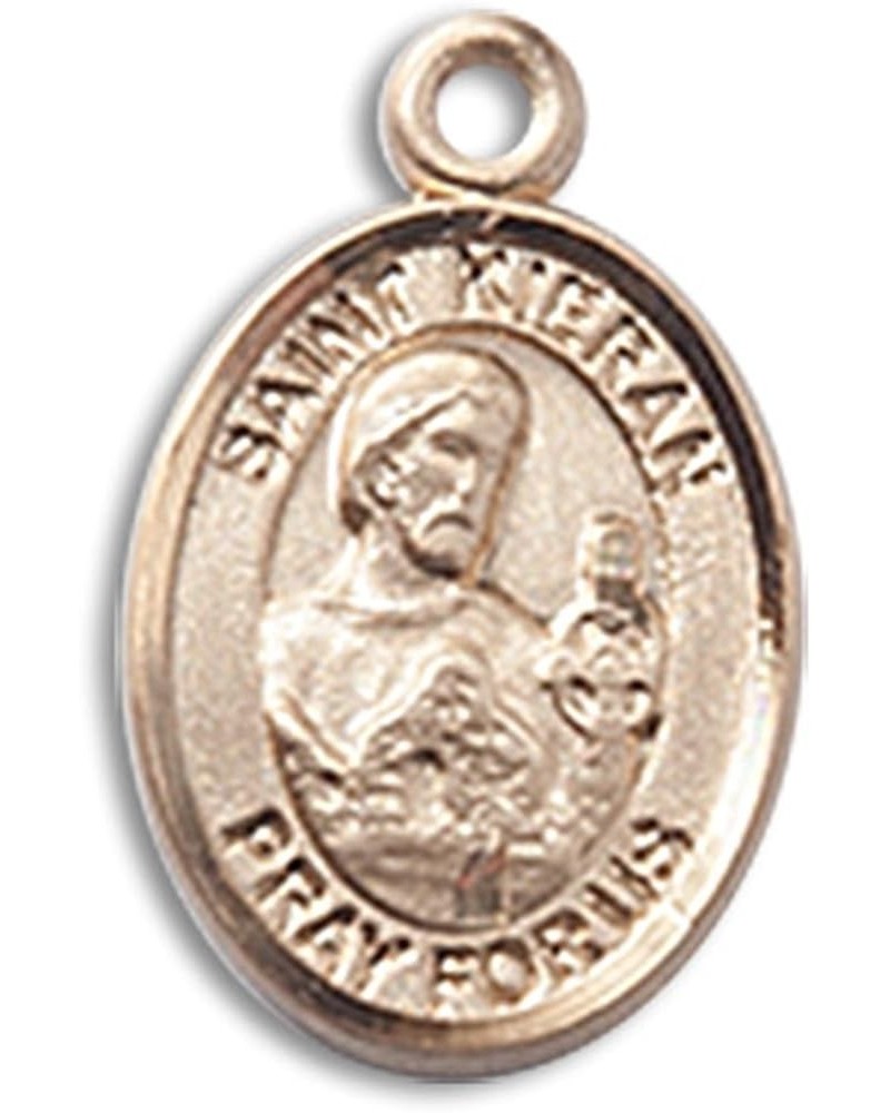 14 Karat Gold Catholic Patron Saint Medal Petite Charm Pendant, 1/2 Inch Saint Kieran $100.58 Pendants