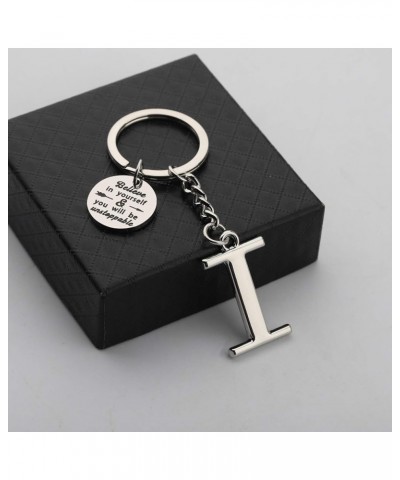 Initial Keychain Alphabet Initial Letter Key Ring Pendant Inspiration Gifts Initial I $10.02 Pendants