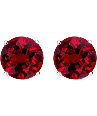 1/2-10 Carat Total Weight Ruby Stud Earrings 4 Prong Screw Back Platinum 2.0 carats $984.99 Earrings